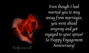 engagement anniversary messages