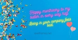 Monthsary Message for Her
